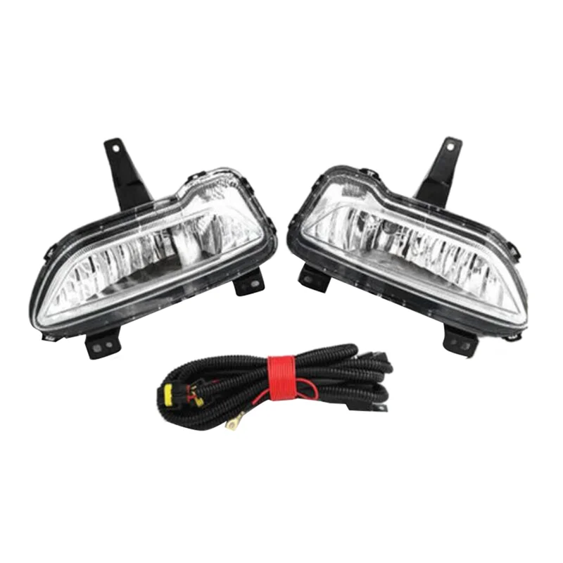 

1Pair Car Front Bumper Fog Lights Assembly Driving Lamp Foglight with Wiring Harness for GWM Great Wall POER 2021 2022