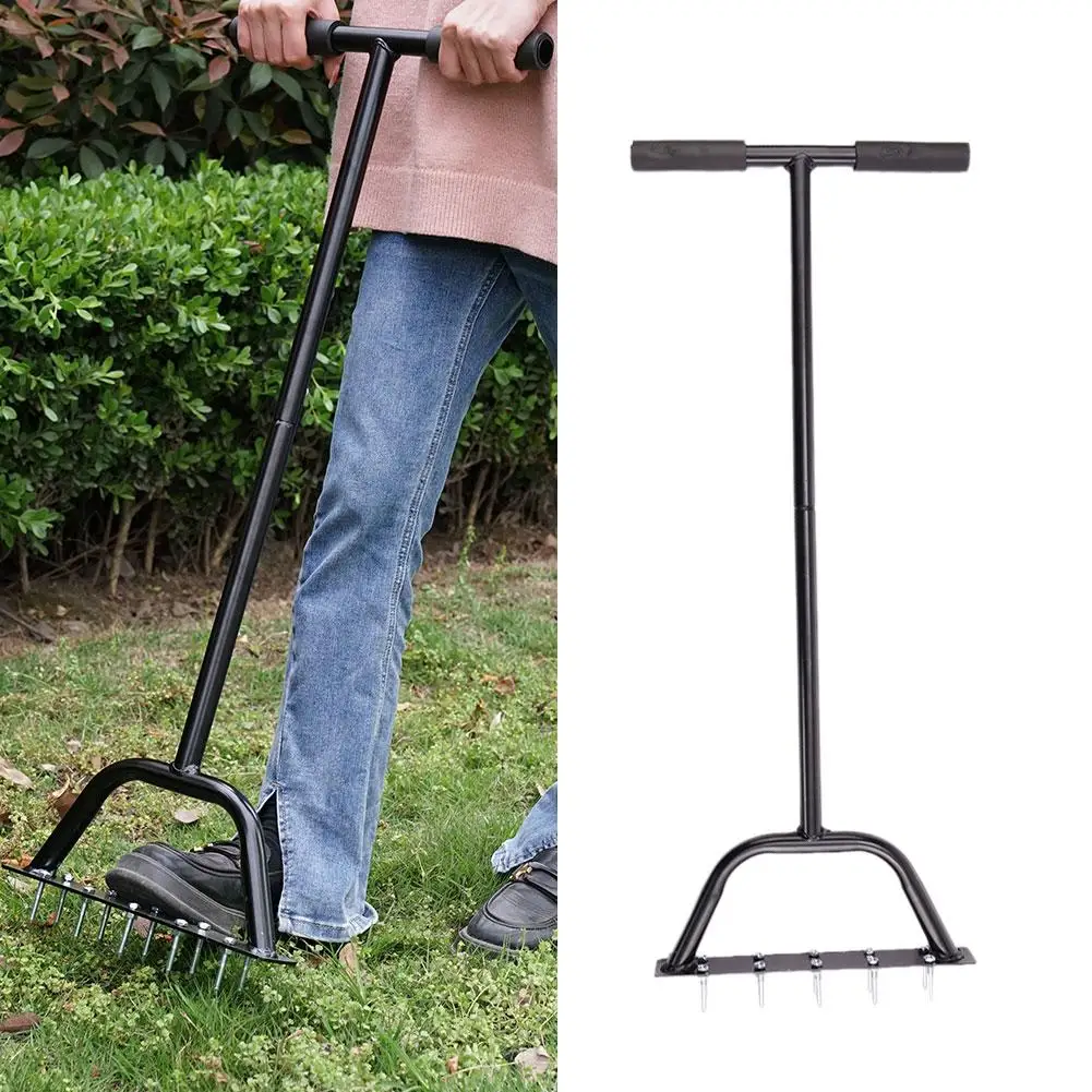 Lawn Aerator Standing Garden Digging Tool Lawn Tool Saving-Labor Shoe Aerators Adjustable Grass Aerator For Lawn Garden Soi C1T0