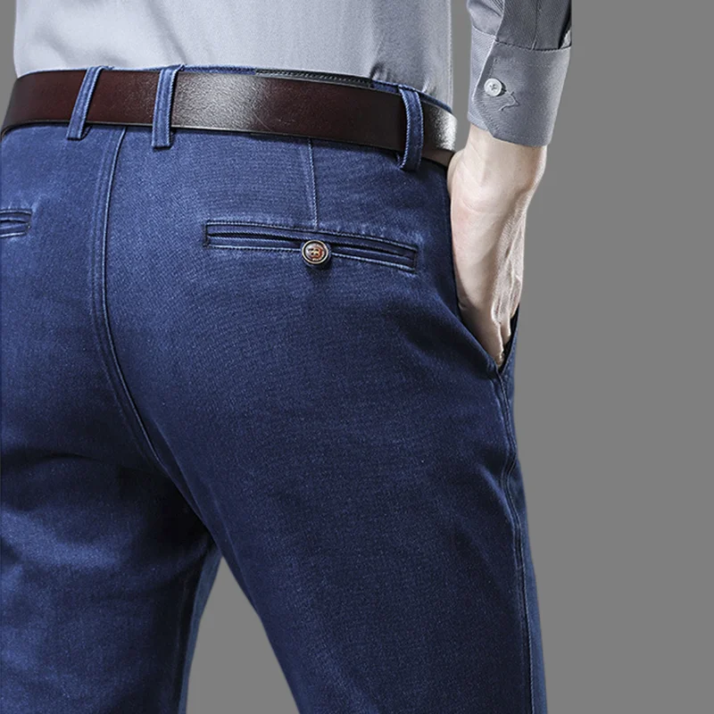 Denim Trousers Jeans For Men Jeans Clothing Straight Regular Classic Vintage Black Blue Casual Pants Men 2022