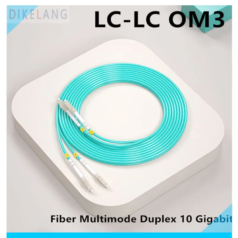 

LC-LC UPC Gigabit Multimode OM3 Fiber Optic Patch Cord 3.0MM Duplex Pigtail Server Room Wiring 1m-100m