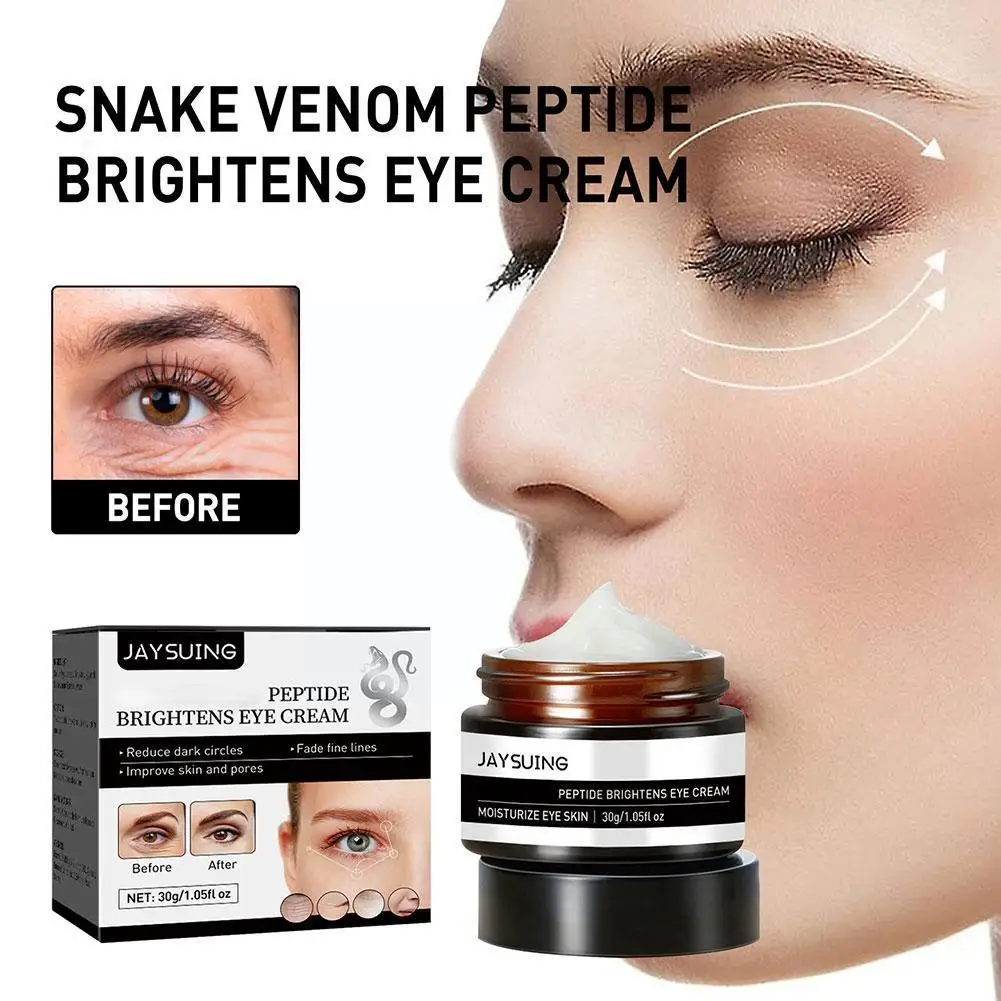 

Snake Venom Peptide Firming Eye Cream Moisturizes Dark 30g Diminishes Anti Puffiness Circles Lines Wrinkles Smooth Remove O7R8