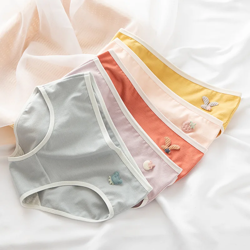 Хлопковые трусики M-XL, женское нижнее белье, модные однотонные трусики, женское нижнее белье, дышащие трусы
