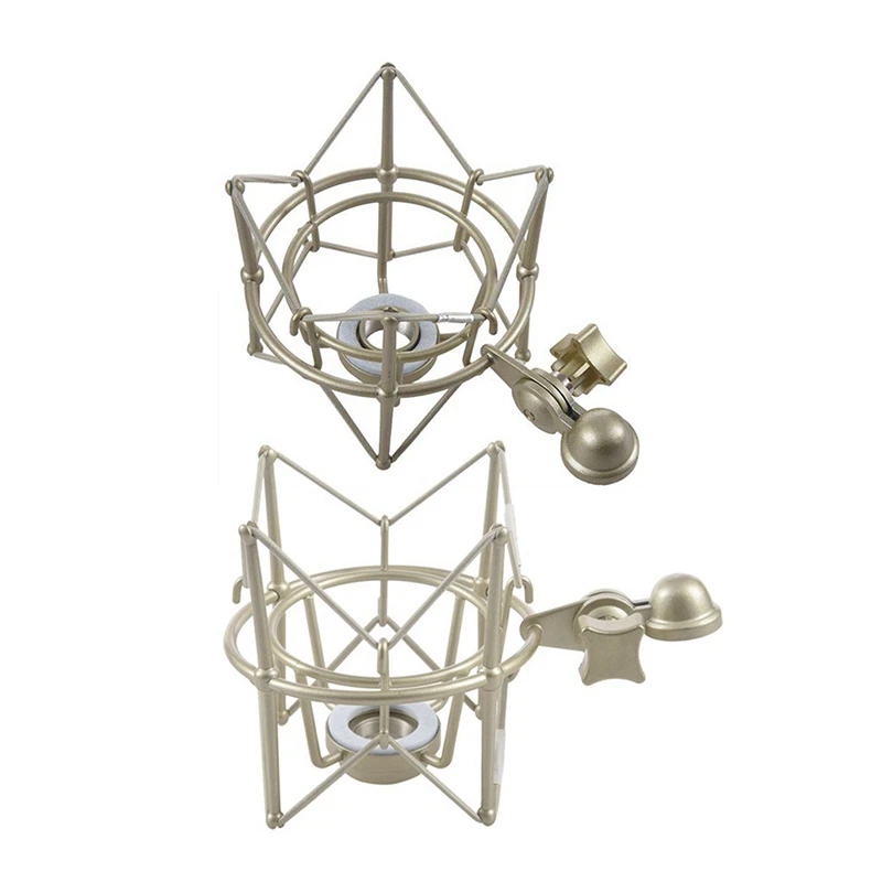 

Новый студийный металлический амортизирующий зажим подвеска пауки кронштейн Подставка для микрофона Держатель для микрофона вещания