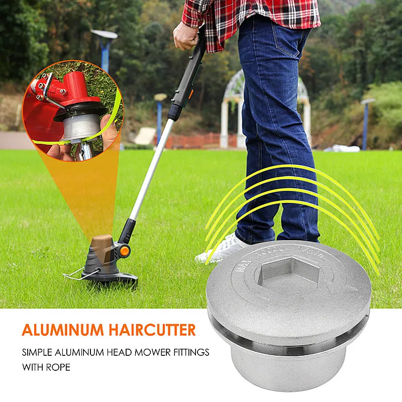 

Universal Aluminium Alloy Trimmer Head String Set Garden Grass Brush Cutter Strimmer Head for Lawn Mower Accessories Dropship