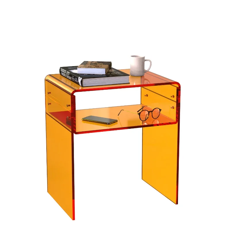 Кофейный столик U-образный с акриловым градиентом Современный дизайнерский