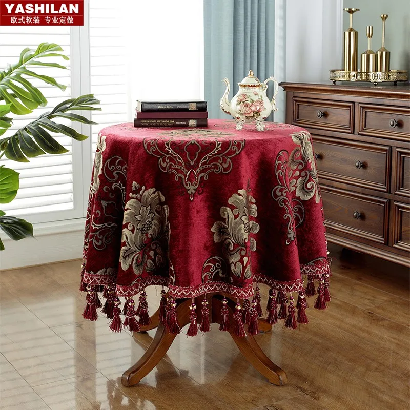 

Круглая скатерть для стола, ткань для кофейного столика, столовая скатерть