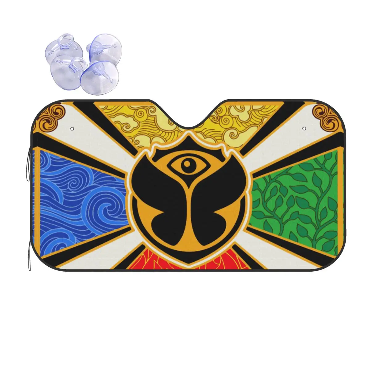 Заказной солнцезащитный козырек для лобового стекла автомобиля с флагом Tomorrowland