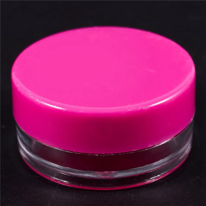 

150 Pieces Plastic Pot Jars Empty Cosmetic Container with Lid for Creams Sample Make-Up Storage, 5 G, 10 Colors