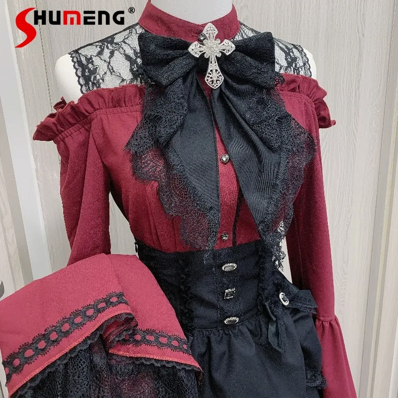 Японская блузка Rojita оригинального дизайна Mine Series Mass Production с длинными рукавами