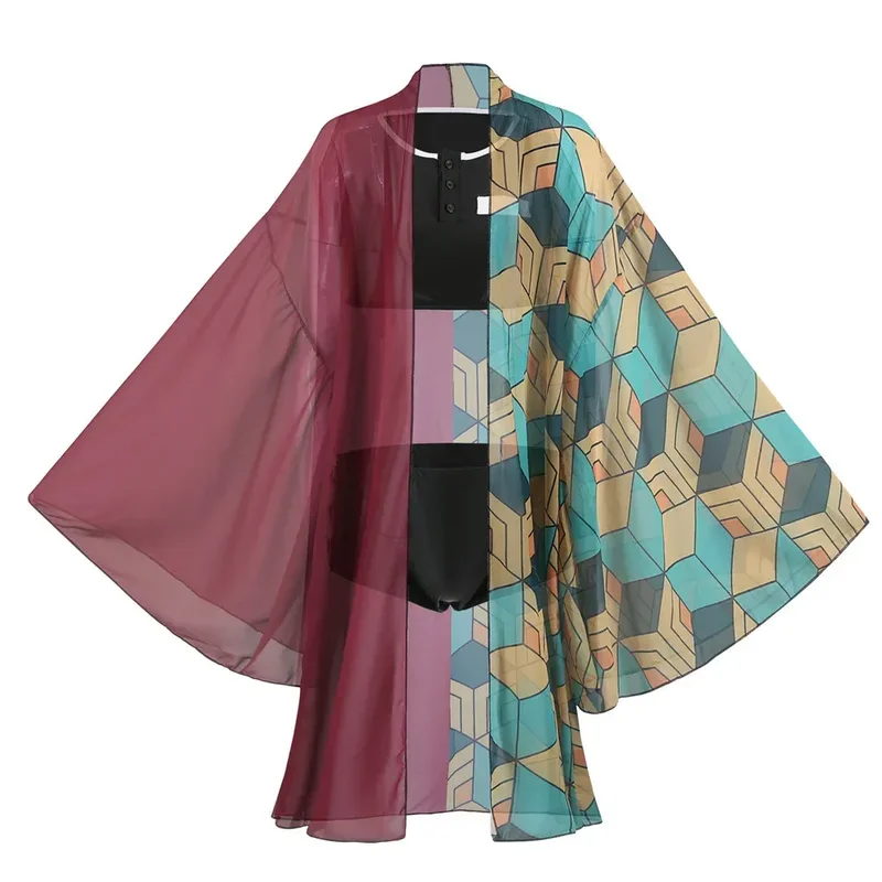 Купальник аниме Demon Kochou Shinobu Kamado Tanjirou Косплей Костюм Кимоно Agatsuma Zenitsu сексуальное