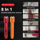 Гаечный ключ 8 в 1, противоскользящий ключ для раковины, для сантехнических работ