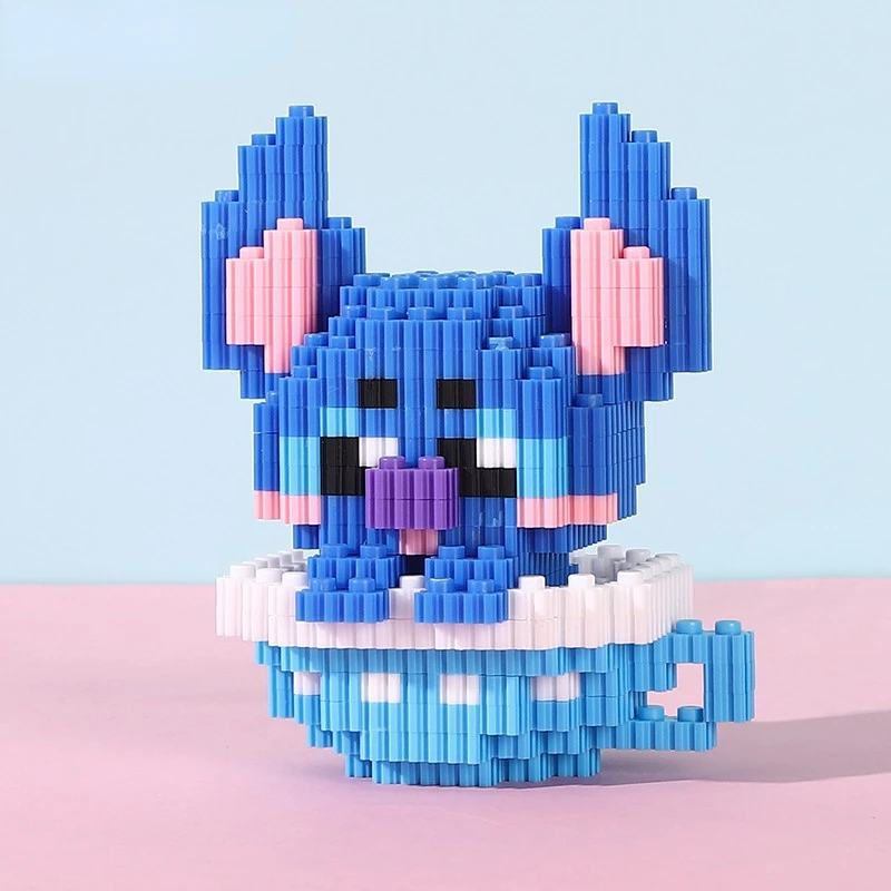 Конструктор Ститч из мультфильма Disney миниатюрные строительные блоки сделай сам