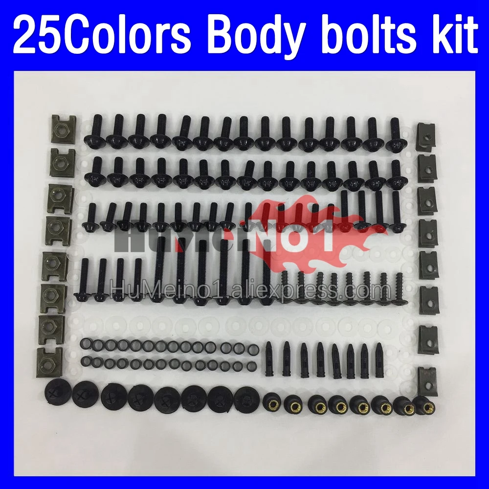 

268ps Fairing bolts full screw kit For SUZUKI GSXR1300 Hayabusa GSXR 1300 1300CC 96 97 98 1999 2000 2001 Body bolt screws Nuts