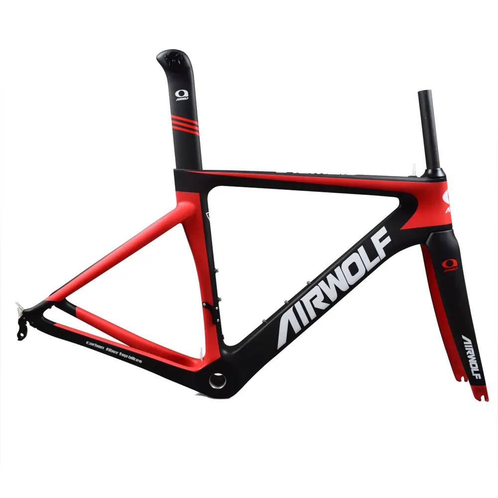 

AIRWOLF Aero Full Carbon Fiber Road Bike Frame With V-Brake Chinese Bicycle Carbon Frame
