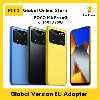 Global Version POCO M4 Pro 4G Smartphone 6GB 128GB/ 8GB 256GB NFC Helio G96 Octa Core 33W Pro 64MP Camera 90Hz AMOLED DotDisplay 1