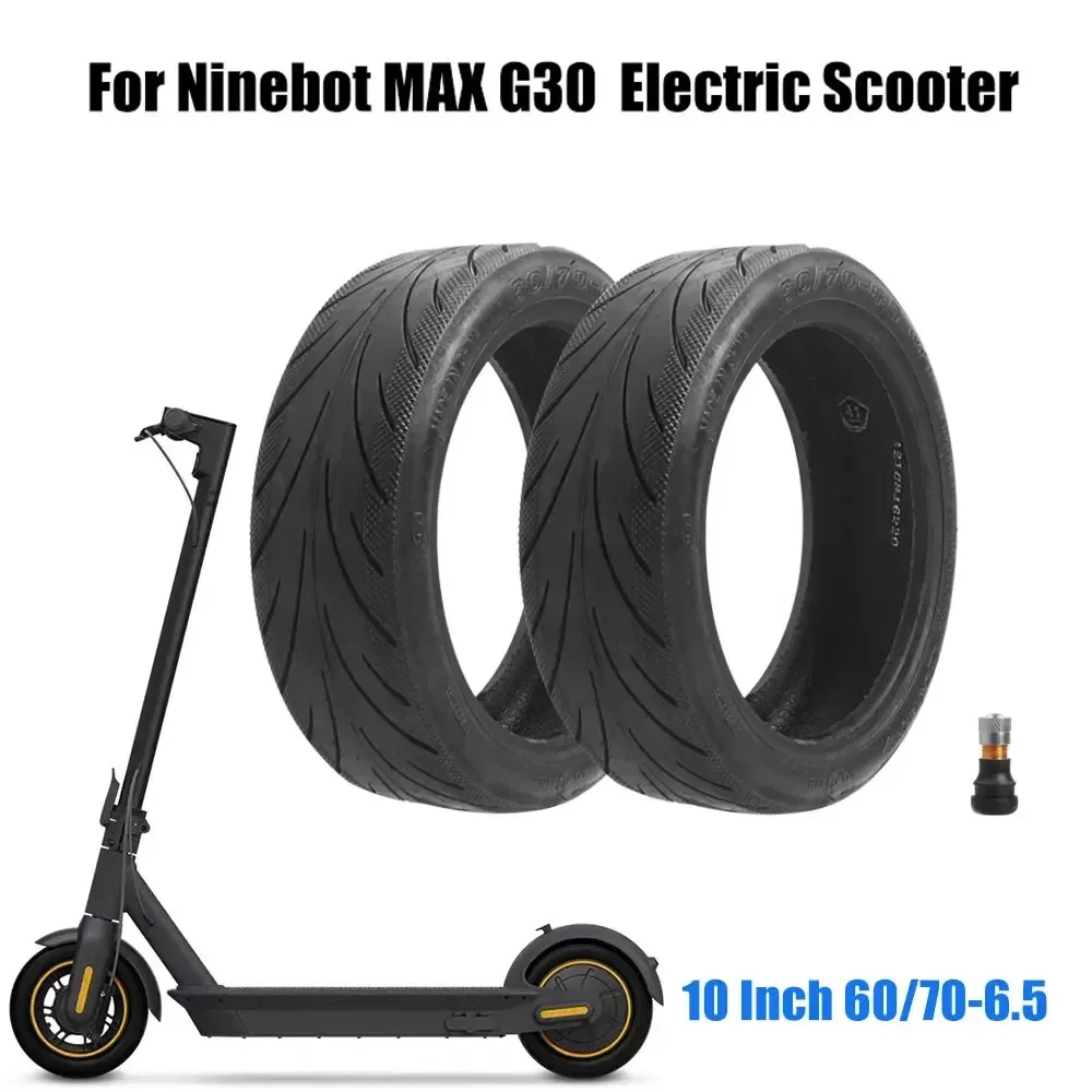 10-дюймовая резиновая шина 60/70-6 5 бескамерная для Ninebot MAX G30 KickScooter переднее/заднее