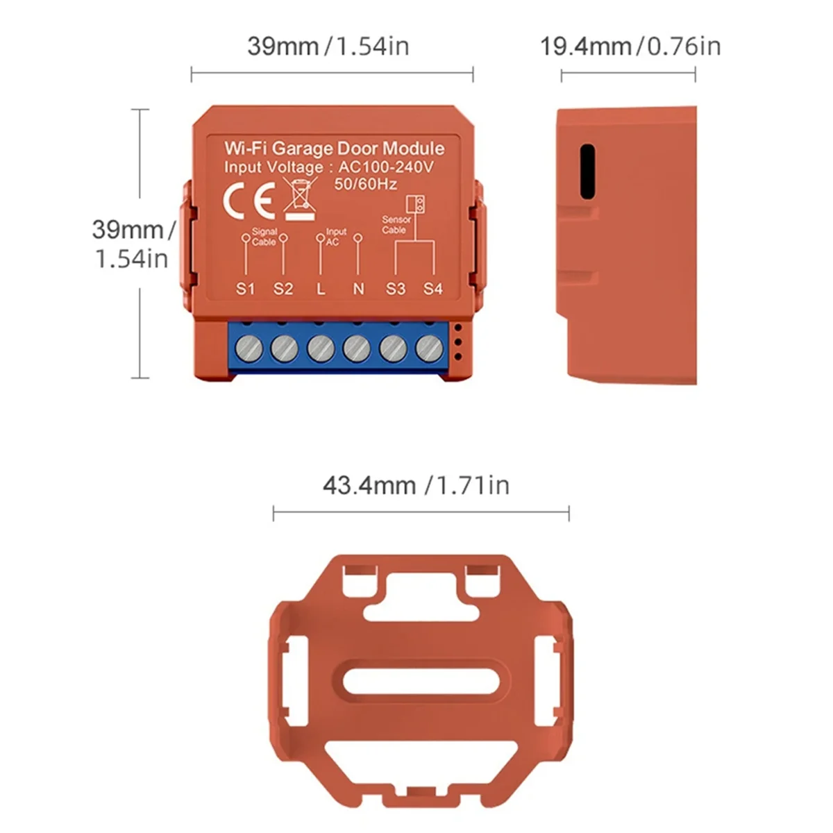 Tuya Smart Garage Door Opener WiFi Модуль для открывания гаражных ворот синхронизирующий