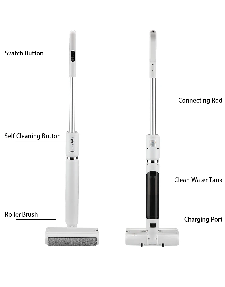 Kunling новая трендовая Беспроводная 360 Вращающаяся умная Швабра для чистки пола