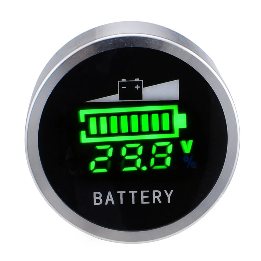 

12V 24V 36V 48V 60V 72V 84V 120V eBike Battery Capacity Indicator Voltage Meter Percentage Display for LiFePO4 Li-ion Lead acid