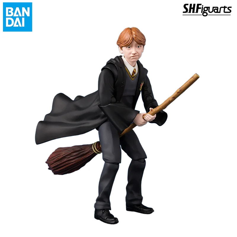 Фото Коллекционная фигурка Bandai SHF Гарри Поттер и Рон Уизли из «Философского камня», аниме-фигурка, игрушка, предмет коллекционирования, декор и подарки для детей №1