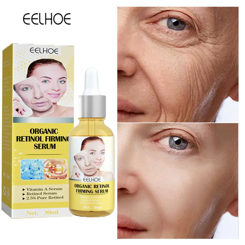 

Retinol Lift Firm Face Serum Anti Aging Fade Fine Lines Essence Hyaluronic Acid Moisturizing Whitening Repair Skin Care Products