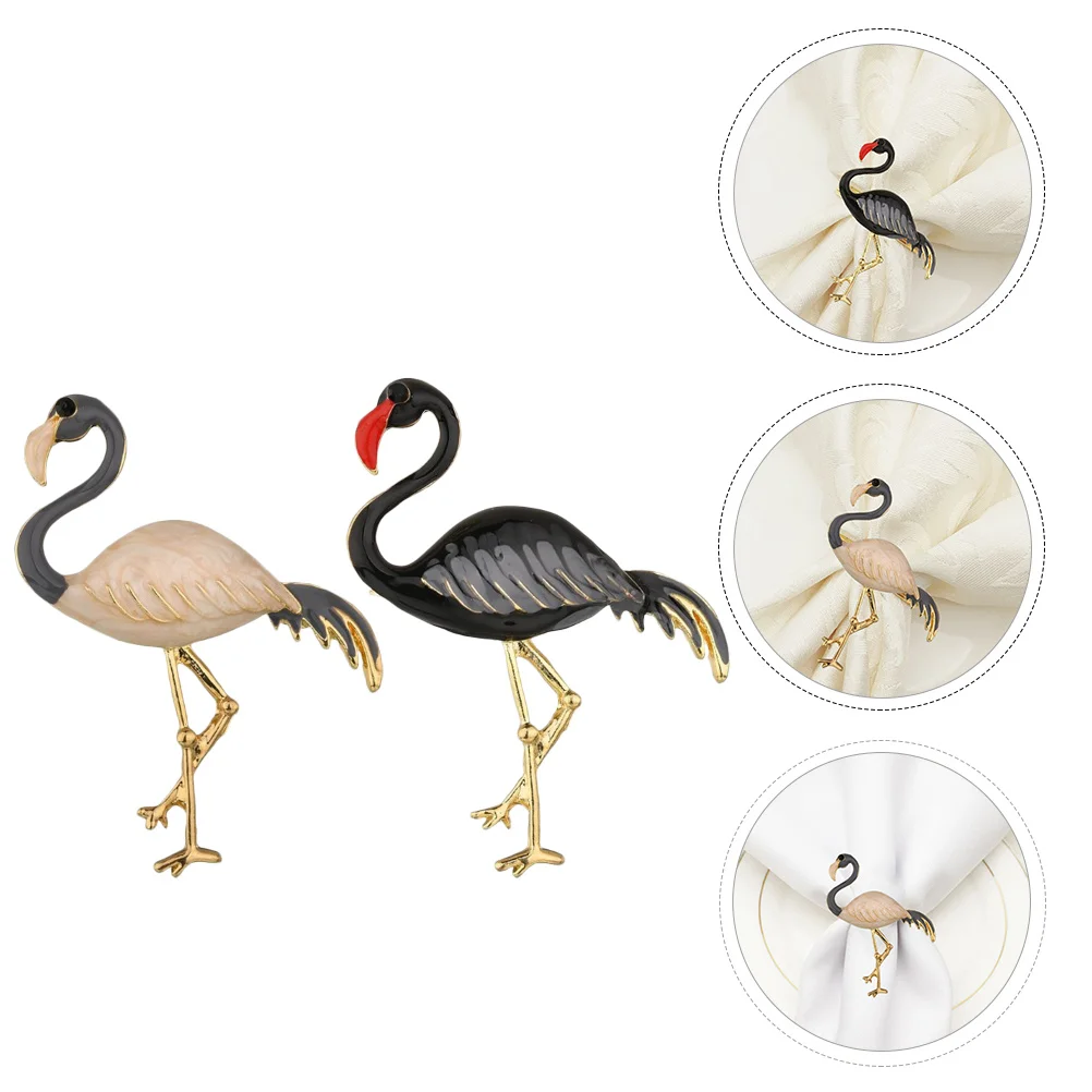 

4Pcs Alloy Napkin Rings Hawaii Style Napkin Buckle Napkin Fixing Buckle Ornament