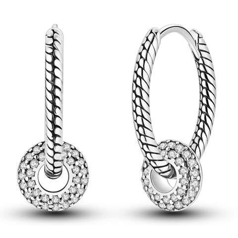 Серьги из серебра 925 пробы неправильной формы, блестящие циркониевые нежные серьги, женские изысканные ювелирные изделия, подарок для праздника и вечеринки