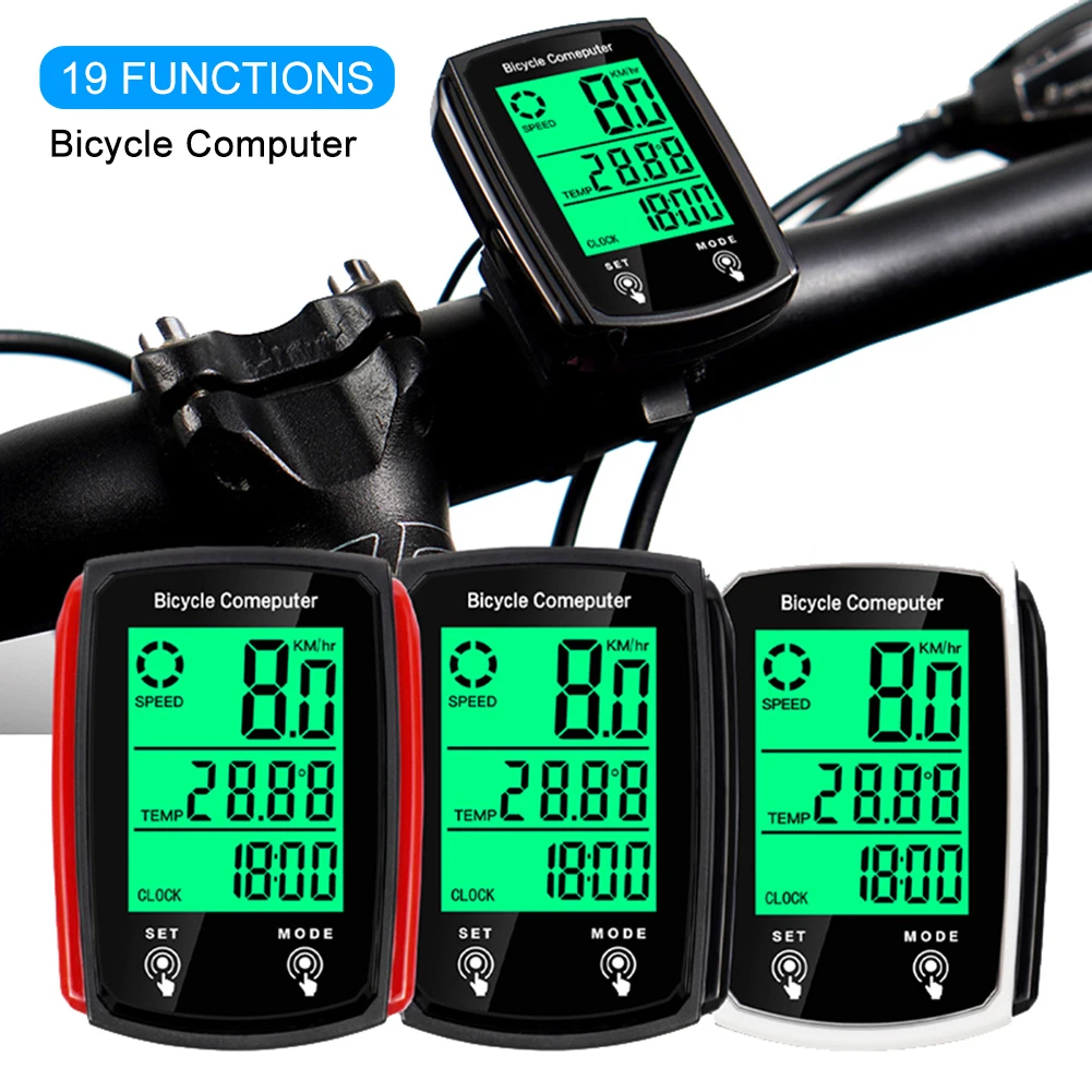

LED Bicycle Computer Bike Speedometer Touch Screen Bike Odometer Waterproof Cycling Bicycle Speedometer Bike Accessories
