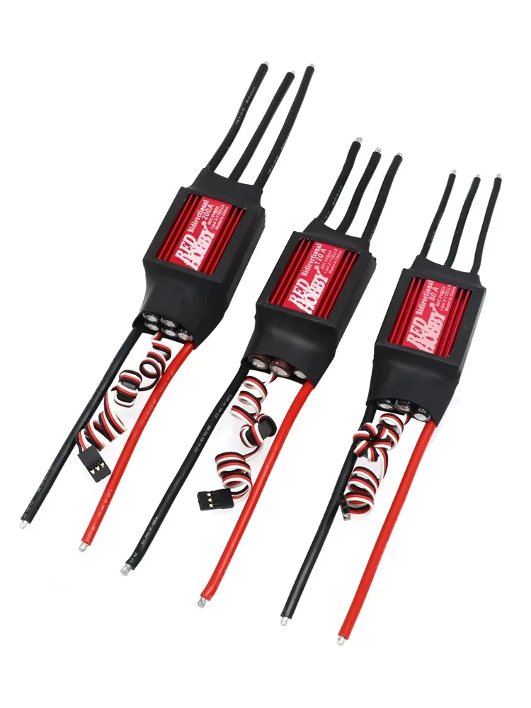 Фото RedHobby 80A 120A 200A двунаправленный бесщеточный ESC 3-7S литий-ионный/литий-по для дистанционного управления автомобиля, лодки, пневматический подводный гребной винт №5