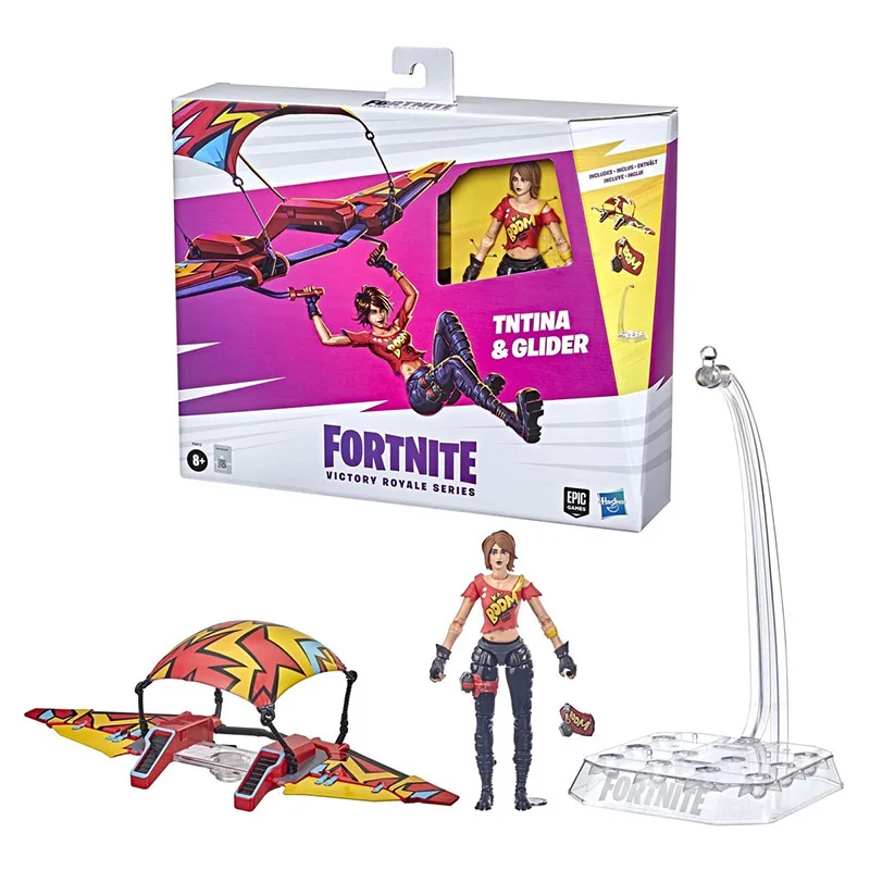 

Экшн-фигурка Hasbro Fortnite Victory Royale Series Tntina & Glider Epic Games, Игрушечная модель, 6 дюймов
