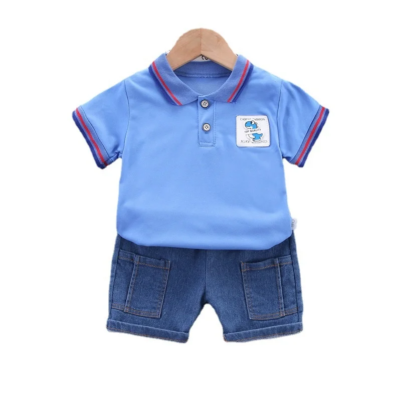 

New Summer Toddler Outfits Baby Girl Clothes Suit Children Boys T-Shirt Shorts 2Pcs/Sets Infant Casual Costume Kids Sportswear