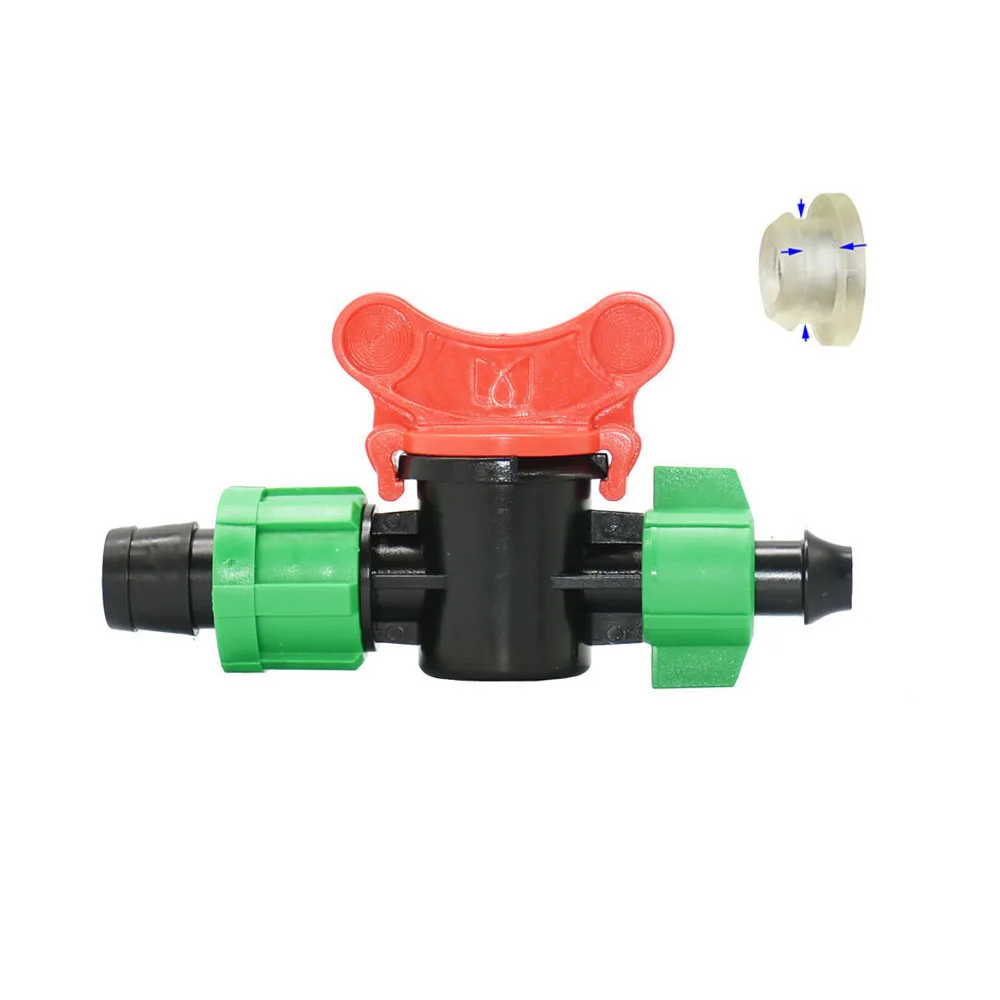 16mm Micro Irrigation Drip Tape Connectors Tee Repair Elbow End Plug Tap Fittings Locked Hose Joints Greenhouse Coupler images - 6