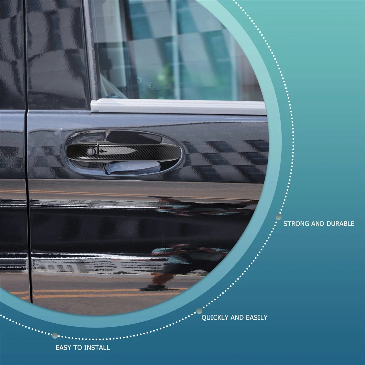 Наклейки на крышку дверной ручки автомобиля Mercedes Benz Vito W447 Metris Valente V-Cl 2016-2021