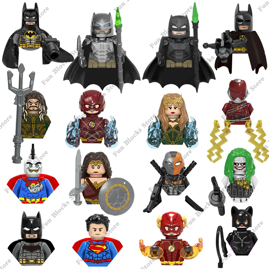 

Фигурки героев Диснея, Классические фильмы, супергерои, Супермен, Джокер, Темный рыцарь, мини-экшн-фигурки, конструкторы, модель, детские игрушки