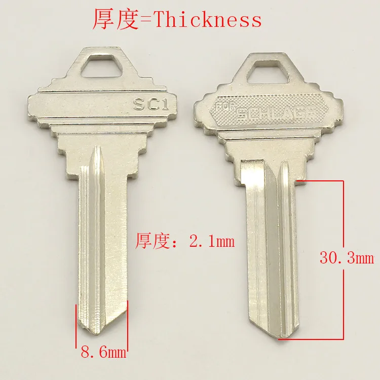

A047 Wholesale Locksmith Keymother Brass House Home Door Blank Key Blanks Keys 20 pieces/lot