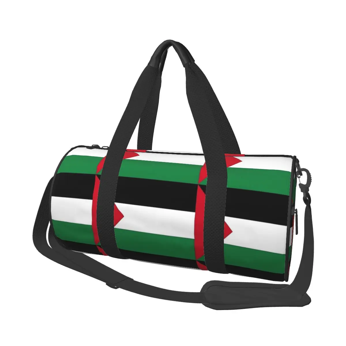 Спортивные сумки с флагом Палестины красные зеленые белые дорожная