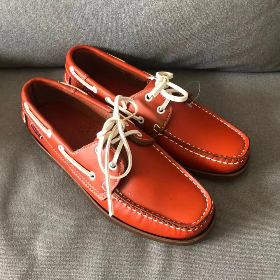 Аутентичные мужские туфли seбаго Homme Docksides-Премиум Натуральная кожа Moc носок