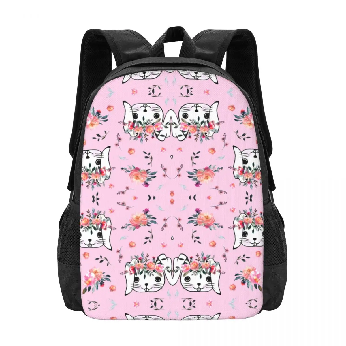 

Easter Bunny Simple Stylish Student Schoolbag Waterproof Large Capacity Casual Backpack Travel Laptop Rucksack