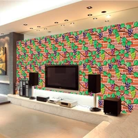 simulation brick pattern with adhesive wall paper stickers living room bedroom kitchen renovation pvc wall decoration stickers