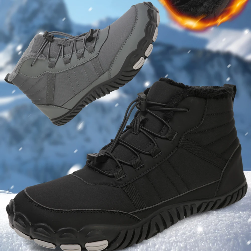 Зимние Походные Ботинки Унисекс Нескользящие Минималистичные