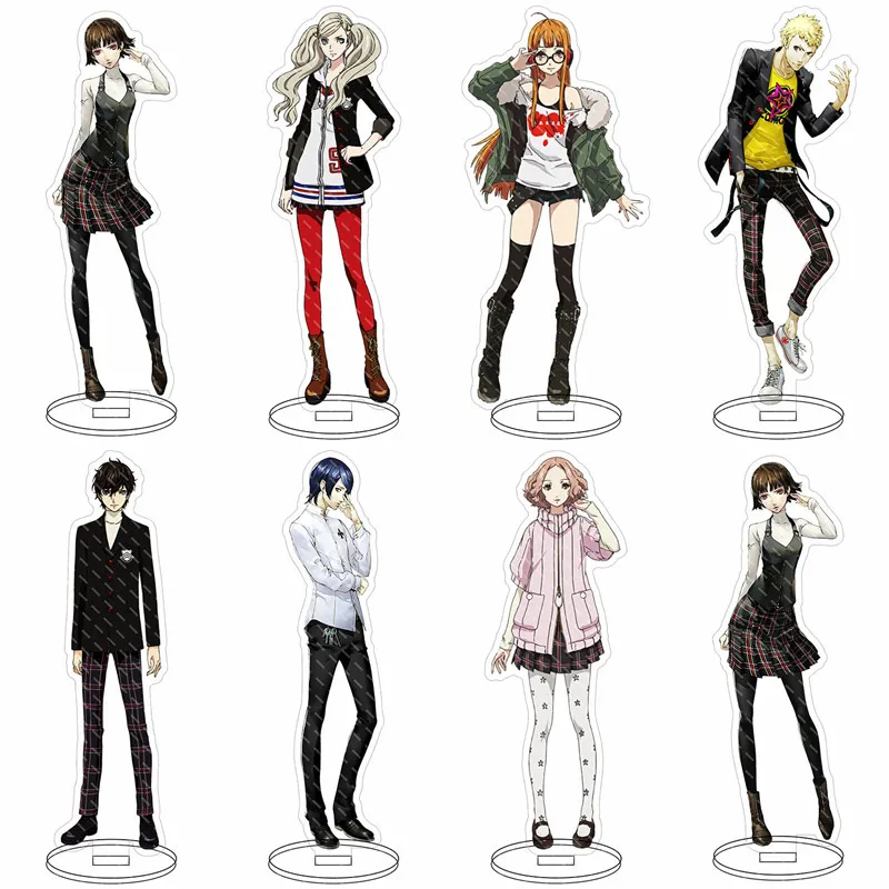 

Японская Оригинальная фигурка аниме Persona Amamiya Ren, модель персонажей из мультфильма, акриловая Вертикальная искусственная кожа