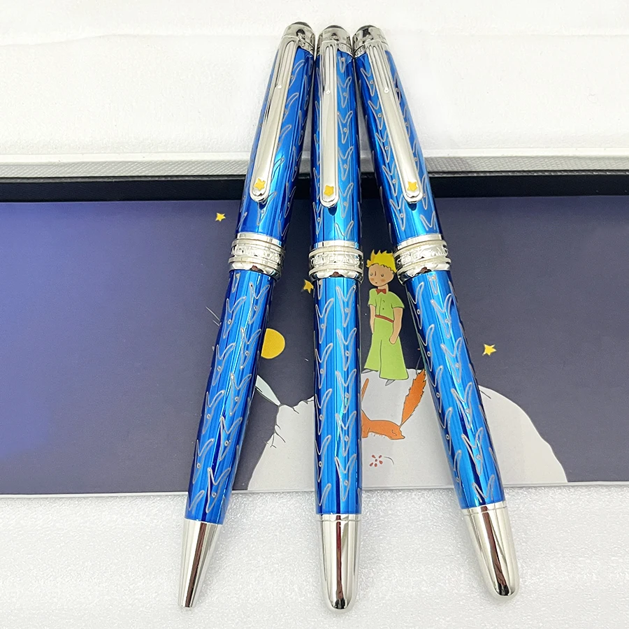 

Шариковая ручка YAMALANG Le маленький Prince 163, металлическая синяя шариковая ручка, роскошные канцелярские принадлежности MB с серийным номером