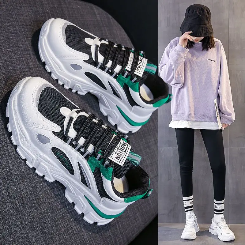 Spring 2023 new popular breathable sports versatile small white shoes casual flat shoes