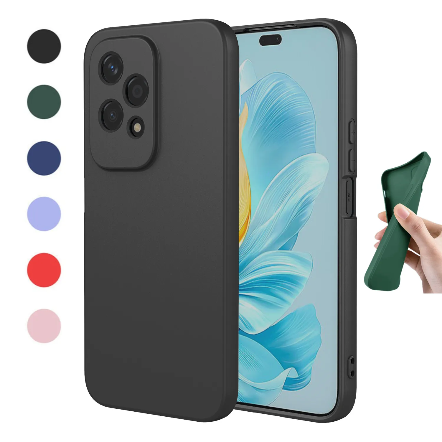 Новый гибкий жидкий силиконовый чехол для Honor X9B X8B X7B X9A X8A X7A 4G 5G Защитный