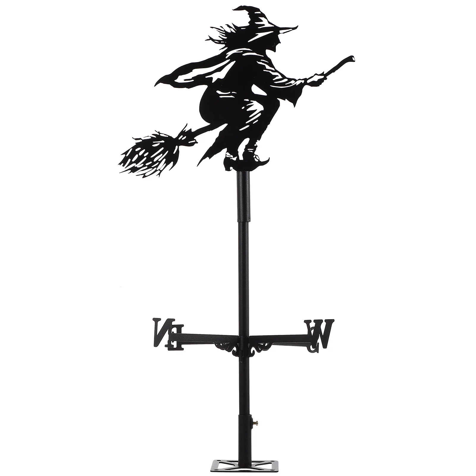

1Pc Witch Weathervane House Decorations Antique Witch Weathervane Roof Vane Stainless Steel Weather Vane