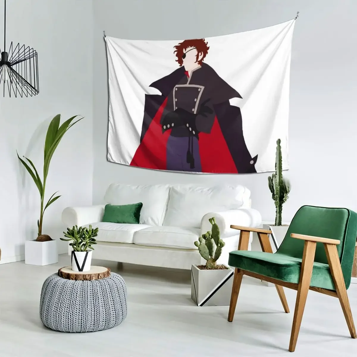 Гобелен Доктор Джулиан Дьярак эстетический декор комнаты японский гобелен