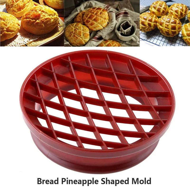 

Bread Pineapple Shaped Mold Pastry Cutter Dough Cookie Press Cake Biscuit Stamp