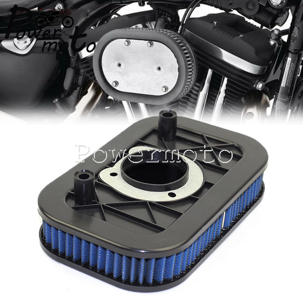 Filtro de aire de alto flujo para motocicleta, accesorios personalizados para Harley Sportster XL 883 1200 XL883 XL1200 2004-2013