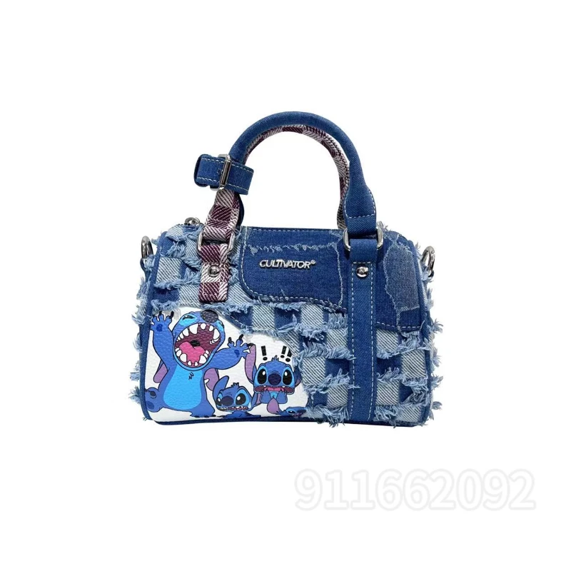 Disney Stitch Original Women's Handbag Luxury Brand Fashion Women's One-shoulder Oblique Bag Large-capacity Cartoon Handbag