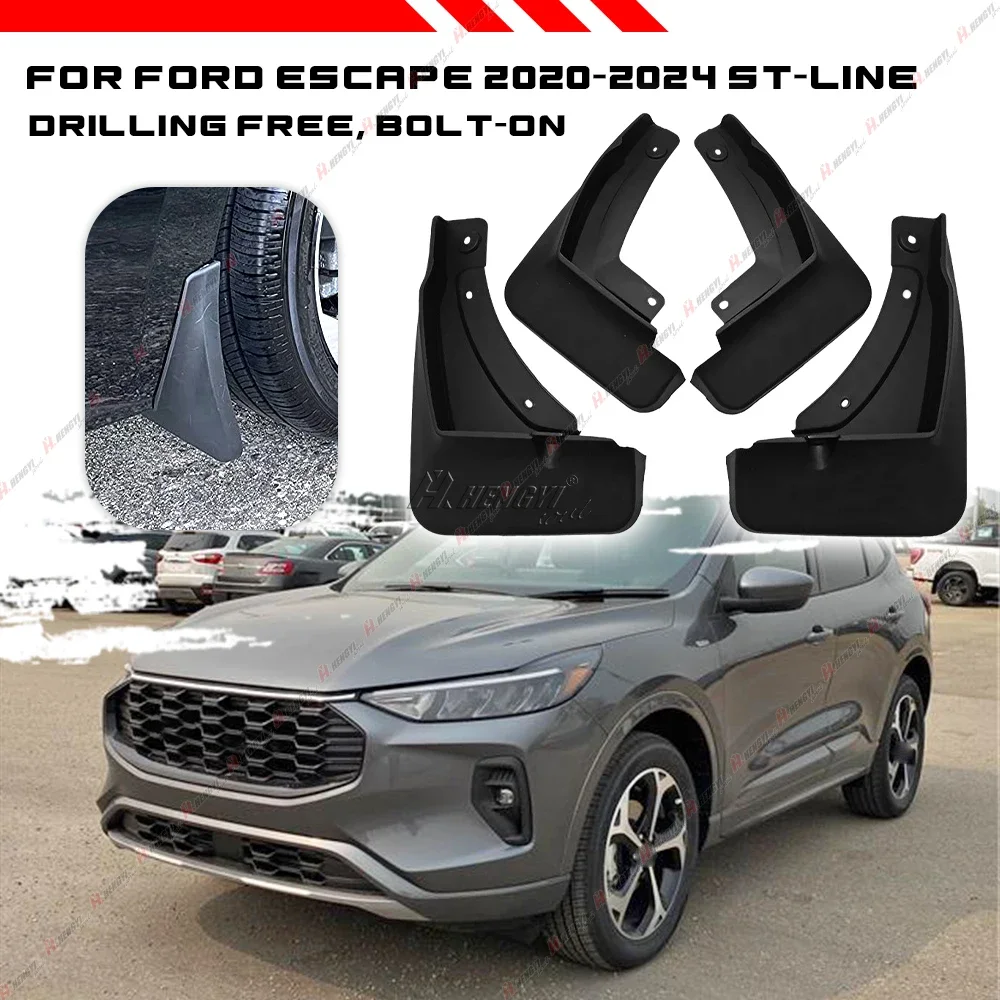 

1 комплект брызговиков для Ford Escape MK4 2020-2024/Kuga MK3 2019-2024 ST-Line/ST-Line Select/ST-Line Elite